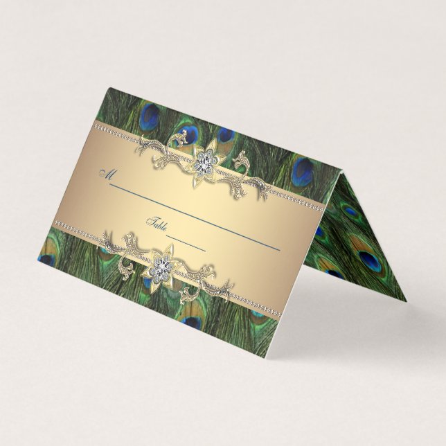 Guld Peacock Kort (Framsida)
