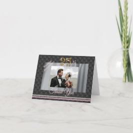 Guld & Pearls 25:e Bröllop-årsdagen Tack