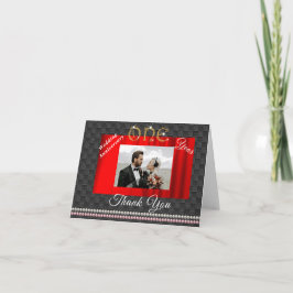 Guld & Pearls Ett års Bröllop-årsdag tack