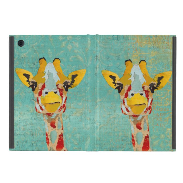 Guld Peeking Giraffes iPad Case Mini Fodral (Utsidan)