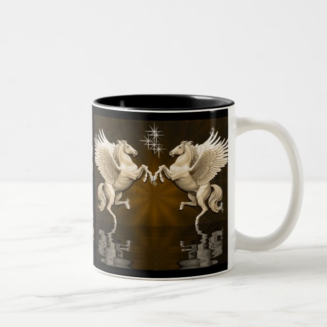 Guld Pegasus Reflection Coffee Mugg (Höger)