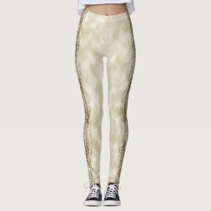 Guld- pelare leggings