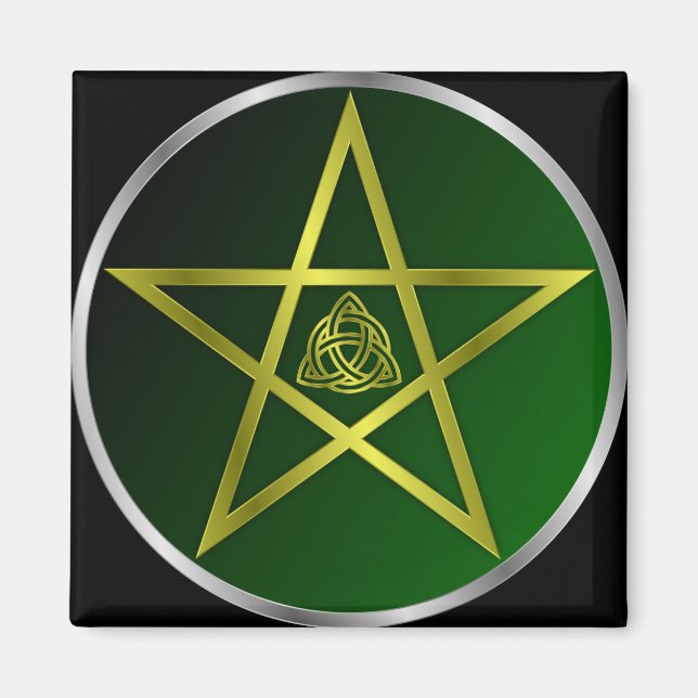 Guld pentacle magnet (Framsidan)