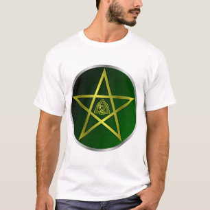 Guld pentacle t shirt