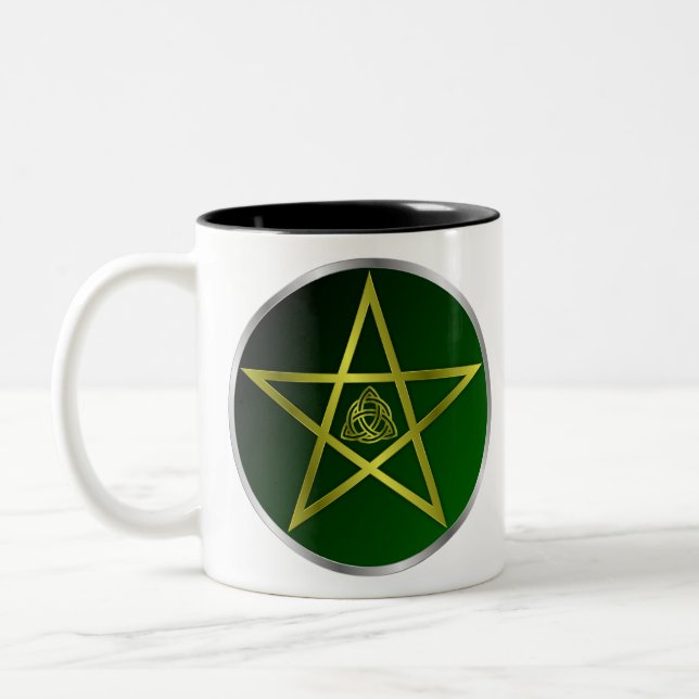 Guld pentacle Två-Tonad mugg (Vänster)