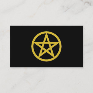 Guld Pentagram, inbjudan till Halloween fest Bilje