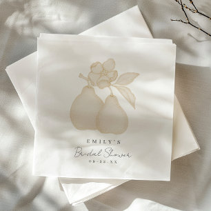 Guld Perfekt Pear Möhippa Napkin Pappersservett