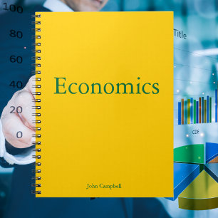 Guld Personlig Economics Education Anteckningsbok