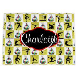 GULD PERSONLIG GYMNAST CHRISTMAS GIFT BAG