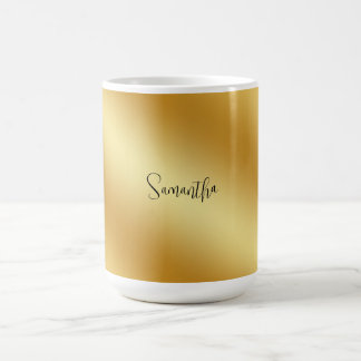 Guld Personlig Namn Kaffemugg