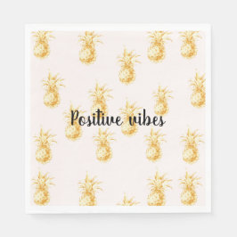  Guld-personligen för tropisk ananas Pappersservett