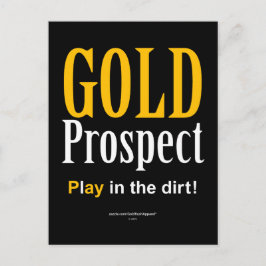 Guld-perspektiv Vykort