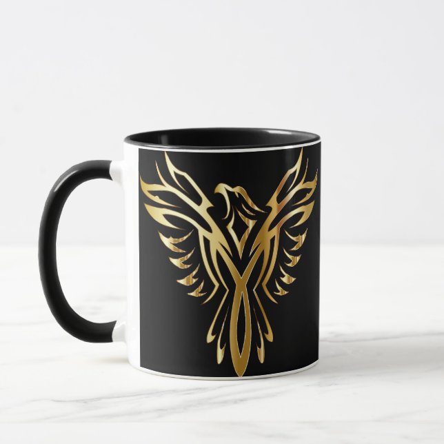 Guld- Phoenix kaffemugg (Vänster)