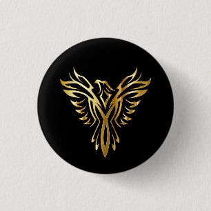 Guld- Phoenix Knapp