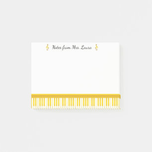 Guld Piano Tangentbord Musical Instrument for Pian Post-it Block