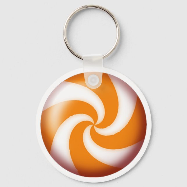 GULD PINWHEEL CANDY by SHARON SHARPE Nyckelring (Framsida)