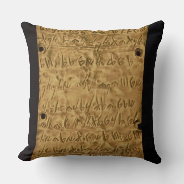 Guld pläterar med Phoenicianinskrift, från Santa Kudde (Framsida)