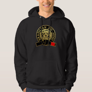Guld Plattformad brasiliansk Jiu-Jitsu Black Bält Sweatshirt