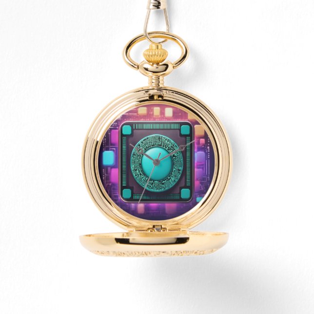 Guld Pocket Watch Design | Pocket Watch | Armbandsur (Framsida)