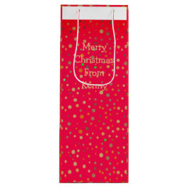 Guld Polka dots om Trendiget Red Modern Text