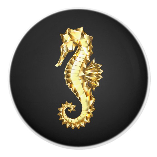 Guld Polygonsjöhäst Knopp (Framsidan)