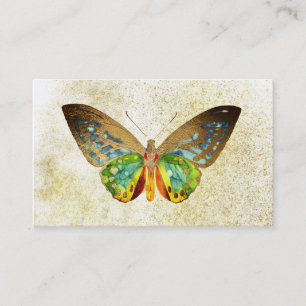 ** Guld Popular Glitter Gilded Butterfly Visitkort