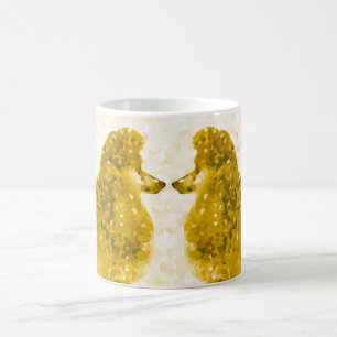 Guld Posh Pudel Kaffemugg