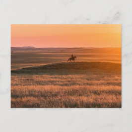 Guld Prairie-fest Invitation - Klassisk västern Vykort