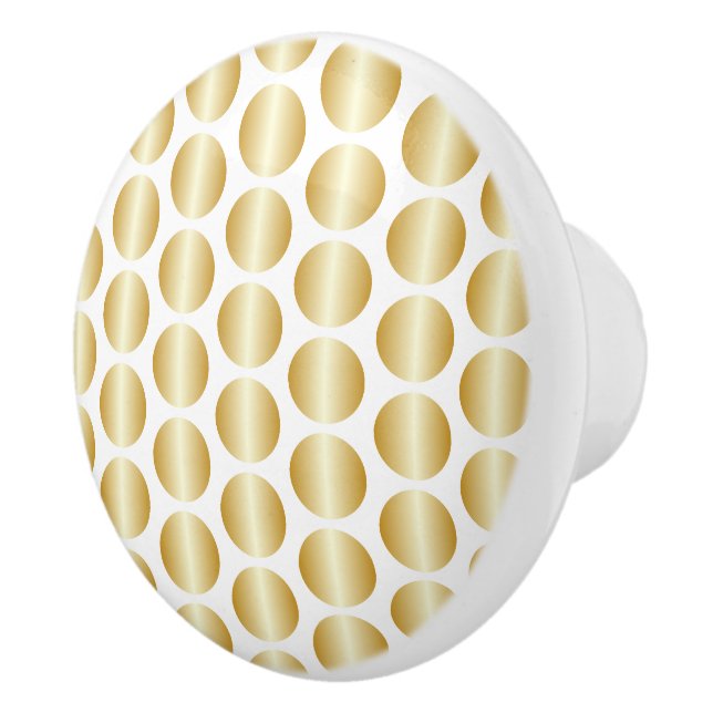 Guld prickdesign knopp (Höger)
