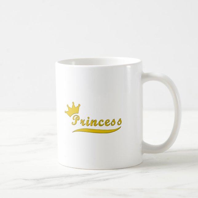 Guld- Princess Kaffe Råna Kaffemugg (Höger)