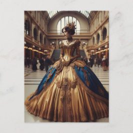Guld Princess Steampunk Victorian Industrial Vykort