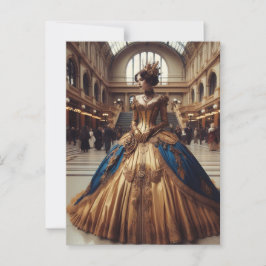 Guld Princess Steampunk Victorian Industrial Vykort