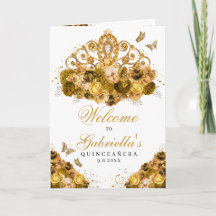 Guld Princess Tiara Quinceanera Program