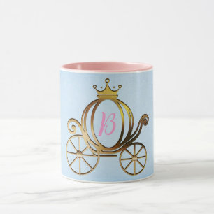Guld Prinsessa Vagn Blå Saga Mugg