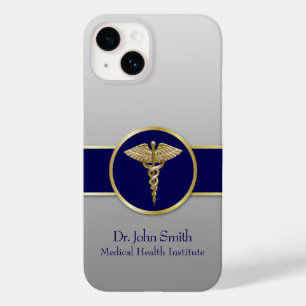 Guld Professionell Caduceus Medical Blue