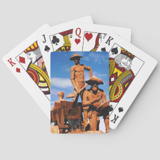 Guld Prospector and Miners Statue Photo Designad Kortlek