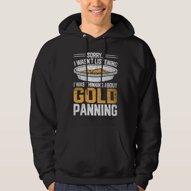 Guld Prospector Guld Miner Digger Treasure Huntin Hoodie (Framsida)
