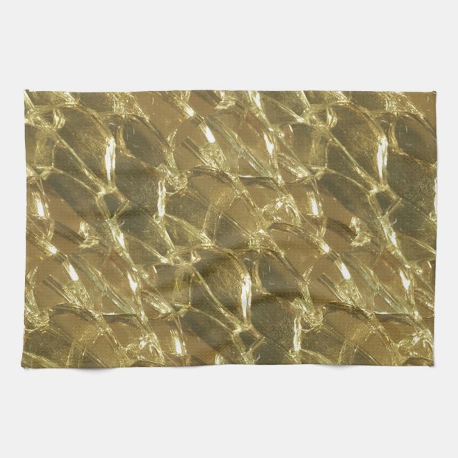 guld pub golden ljus chic Festive guld Kökshandduk (Horisontell)