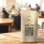 Guld QR-kod - Logotyp för affärsfrämjande åtgärder<br><div class="desc">Befordra ditt varumärke när du är på språng med den här QR-koden Business Logotyp Promotional Keychain. Den här nyckelkedjan har en logotyp för anpassningsbarna och en skannerbar QR-kod och erbjuder ett enkelt sätt för kunder och kunder att få tillgång till din webbplats, medieprofiler för social eller erbjudanden om säljfrämjande åtgärder...</div>