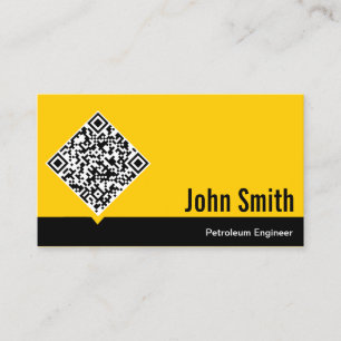 Guld QR kodifierar oljaingenjörvisitkorten Visitkort