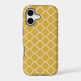 Guld Quatrefoil Mönster
