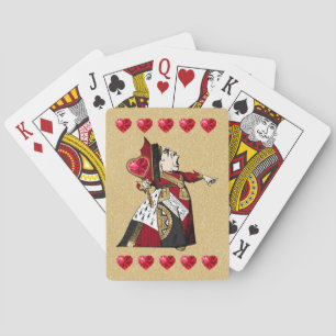 Guld Queen of Hearts Spelkort