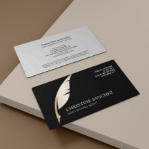 Guld Quill Pen BLACK PUBLIC NOTARY SINGNING AGENT
