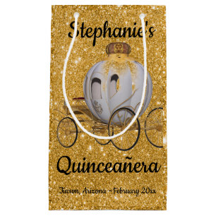 Guld Quinceanera Gift Bag