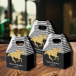 Guld Racehorse Derby Bröllopsdusch Presentaskar