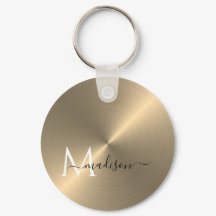 Guld Radial Metallic Script Namn