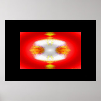 Guld raffinering på röd mark poster