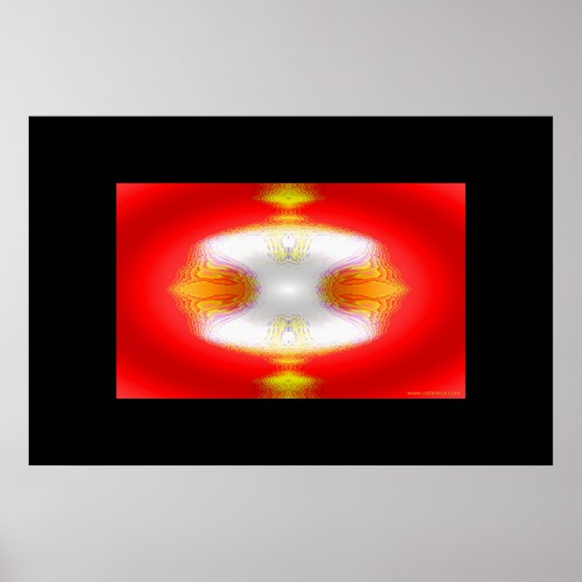 Guld raffinering på röd mark poster (Framsidan)