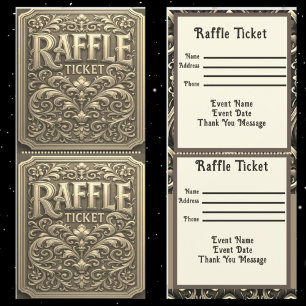 Guld Raffle Biljett