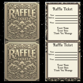Guld Raffle Biljett